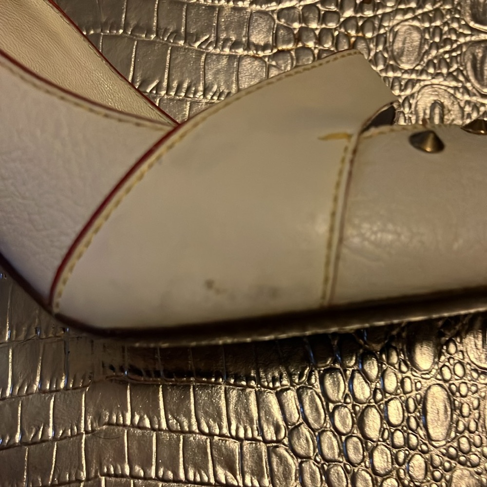 Vintage Louis Vintage goat skin leather heels. - Picture 4 of 9